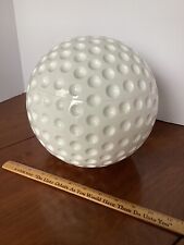 GRAINWARE~Large White Acrylic Golf Ball Shaped Ice Bucket~ Swivel Top picture