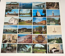 Postcard Lot of 48 Multi ND IL MO MA SD NY OK VINTAGE Post Card 1950s-1970s #STJ picture