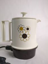 Vintage 70s Regal Poly Perk Daisy Electric Coffee Percolator Pot 2-4 Cup WORKS picture