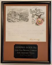 1902 Pre-Prohibition Lone Star Brewing Co. San Antonio Texas ☆ Framed Letterhead picture