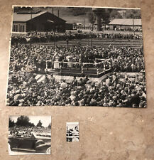 Vintage Photograph 1939 Queen Elizabeth & King George VI in Canada 10.5” X 13.5” picture