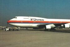 Postcard Chrome United Boeing 747-422 unposted  picture