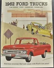 1962 Ford F-100 Pickup Truck Brochure Folder Excellent Original 62 Not a Reprint picture