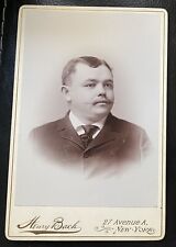 1890’s Pud Galvin MLB Baseball HOF Pitcher New York Road Trip Cabinet Photo Card picture