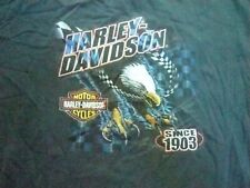 Vintage Harley-Davidson T-shirt Double-sided Bellville ,IL Eagle size XL-USA picture