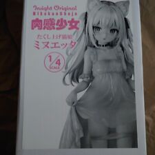 Y23/ New Unopened Insight Nikukan girl Tucked Up Cat Minuetta 1/4 Scale Figure picture
