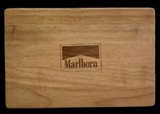 Vintage Marlboro Poker Set Sealed Branded Chips + Wooden Storage Box NO Cards picture