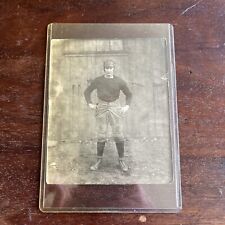 Antique Early Century B&W Football Player Photograph Sports Athlete Gridiron picture