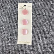 Le Chic B. Blumenthal 3 Pink Buttons Original Card 418 19MM 3/4