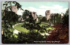 Postcard Warwick Great Britain Warwick Castle Mound Historic Landmark DB picture