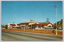 Postcard Uptown Travelodge Motel San Diego CA, Exterior View with cars in lot picture