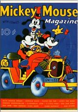 Modern 4x6 MICKEY MOUSE MAGAZINE Cover Art Postcard Mickey Minnie & Goofy in Car picture
