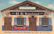 Yorkville Manhattan NY New York City Brauhaus Brewery Bavarian Vtg Postcard A43 picture