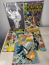 Vtg Comic Book Lot Marvel X Men Spiderman Captain Marvel Dc picture