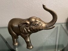 Vintage Elephant Figurine Solid Brass  picture