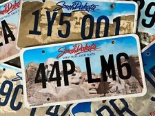 SINGLE SOUTH DAKOTA LICENSE PLATE MOUNT RUSHMORE RANDOM LETTERS/NUMBERS NICE picture