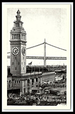 San Francisco CA Ferry Building Embarcadero End Market St Postcard     pc160 picture