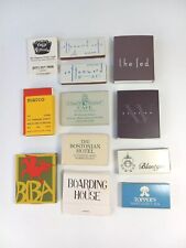 Matchbook Collection Lot Of 12 Boston USA Vintage Modern Restaurants Advertising picture