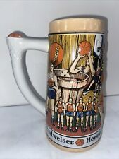 Budweiser Beer Stein Mug Basketball Heroes of The Hardwood Lmtd Edition 1991-D picture