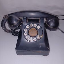 Vintage Western Electric H1 Bakelite Rotary Desk Phone w/Handset READ BELOW picture