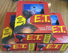 (3) Lot E.T. EXTRA-TERRESTRIAL MOVIE 1982 EMPTY TOPPS CARD BOX - No Packs 3B picture