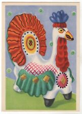 1959 FAIRY TALE Dymkovo TOY painted TURKEY ART FOLK RUSSIAN POSTCARD Old picture