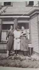 1920's ? Original Black & White Photo Women Posing In Front of House picture