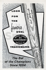 1970s Louisville Slugger Bat Vintage Advertisement Baseball Print Ad Page picture