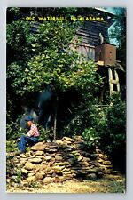 Northwestern AL-Alabama, Old Watermill Franklin County Vintage Souvenir Postcard picture