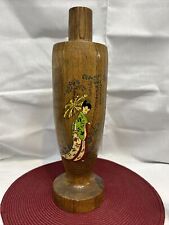 Oriental hand painted wood pillar  picture
