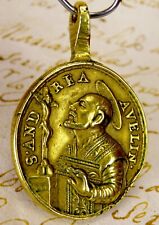 St Andrew Avellino St Cajetan Job-Seekers & Premature Death Antique Bronze Medal picture