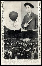 ONEONTA NY New York c1905 Floyd Wallace - Harrowing Escape from Balloon picture