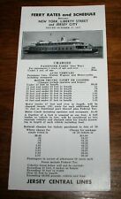 1957 Ferry Rates & Schedule Time Tables New York - Liberty Street & Jersey City picture