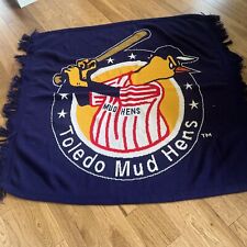 Vintage Toledo Mud Hens Throw Blanket  Made In USA  Genuine Merchandise picture