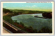c1930s Kanawha River Point Pleasant West Virginia Vintage Postcard picture