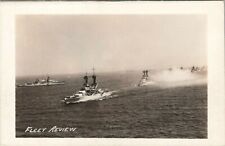 c1930s-40s Vintage Real Photo RPPC Postcard ~ Fleet Review ~ Navy picture