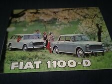 Fiat 1100-D 1966  Fold-Out Brochure picture