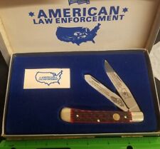 United Boker American Law Enforcement Trapper Knife, Jig Red Bone Handles  picture
