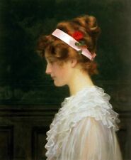 Oil painting Profile-of-a-young-girl-Marcus-Stone-oil-painting-1 Profile-of-a-yo picture