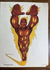 THE HUMAN TORCH 1966 MMMS Super Heroes Club Personality Posters 12 x 16 picture