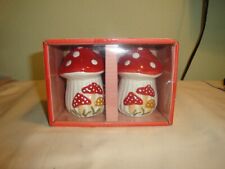 Potters Studio Mushroom Salt and Pepper Shakers- 3 1/4 x 2-Kitchen-Dinning picture