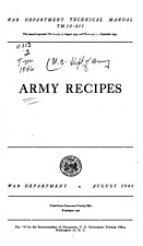 443 Page 1946 TM 10-412 ARMY RECIPES War Department Technical Manual on CD picture