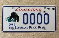Save the Louisiana Black Bear Specialty Sample License Plate 0000 Tracks Hunt picture