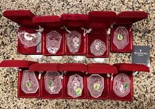 Waterford Crystal The 12 Days Of Christmas Ornament Lot 85-88, 90-95 With Boxes picture