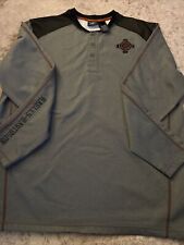 Men's Harley Davidson Motorcycles Performance Long Sleeve Henley XL picture