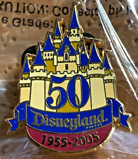 DISNEY 2004 CAST EXCLUSIVE DISNEYLAND 50TH ANN. HAPPIEST HOMECOMING CASTLE PIN picture