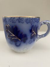 Antique Johnson Brothers China Normandy Flow Blue Miniature/Demitasse Coffee Cup picture