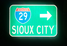 SIOUX CITY Interstate 29 route road sign - IOWA, Des Moines, Sioux Falls picture