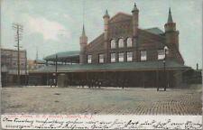 Postcard Pennsylvania Railroad Station Newark NJ 1909 picture