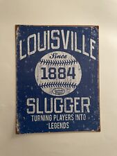 Louisville Slugger Vintage Style Metal Sign Man Cave Garage Shop Bar picture